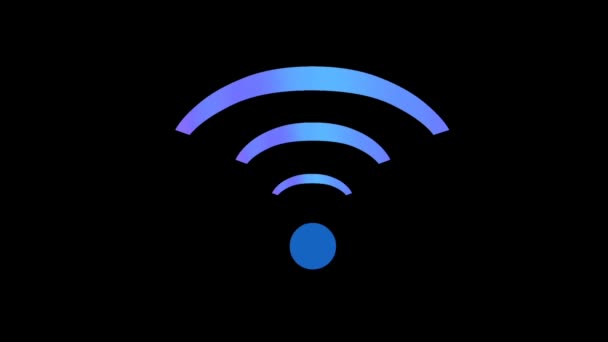 Ηλεκτρονική Συσκευή Αναζητά Σήμα Και Διαθεσιμότητα Του Δικτύου Wifi — Αρχείο Βίντεο