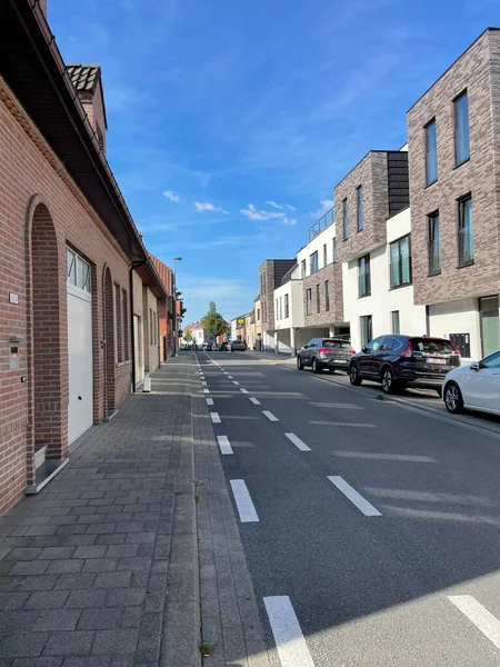 Walking on the Quiet Streets of the Denderleeuw, Belgium