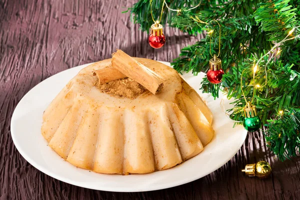 Natilla Traditional Colombian Food Christmas Atmosphere — Stock Photo, Image