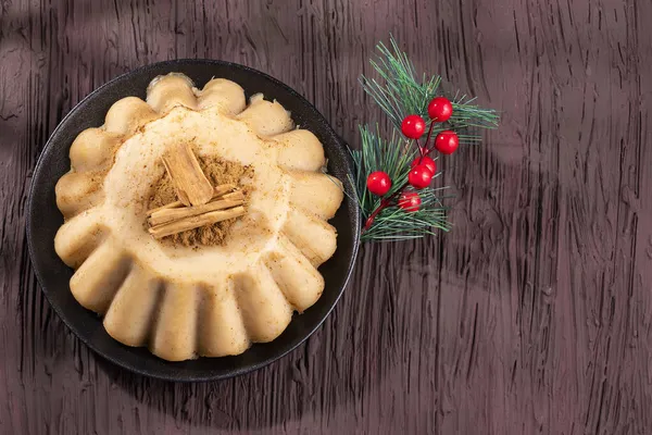Colombian Dessert Natilla Traditionally Served Christmas — Stock Photo, Image