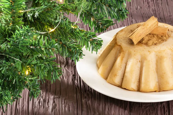 Natilla Traditional Colombian Food Christmas Atmosphere — Stock Photo, Image