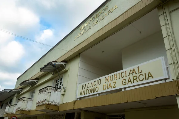 Argelia Antioquia Colombia November 2021 Antonio Diaz Garcia Municipal Palace — Stock Photo, Image