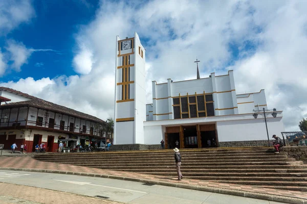 Sonson Antioquia Colombia November 2021 Cathedral Our Lady Chiquinquir Sonson — Stock Photo, Image