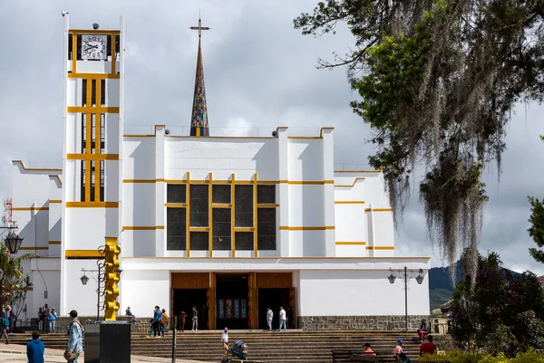Sonson Antioquia Colombia November 2021 Vår Fru Chiquinquir Sonsons Katedral — Stockfoto