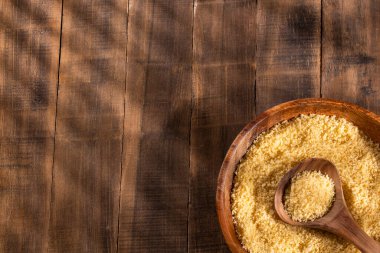 Japon panko ekmeği kaşık üzerinde kırıntılar - sağlıklı yiyecekler