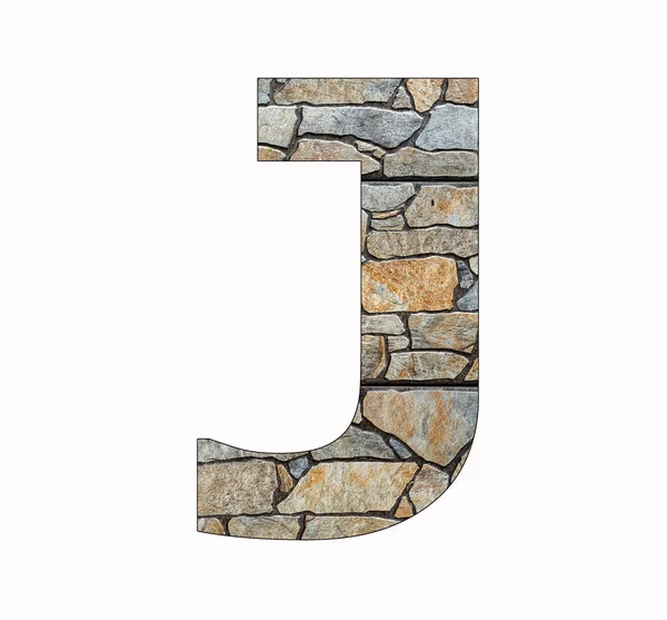 Alphabet Letter Rustic Stone Background — Foto Stock