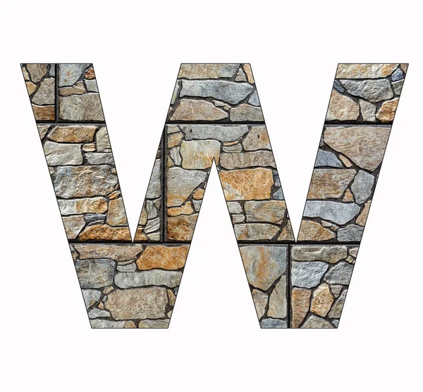 Alphabet Letter Rustic Stone Background — Fotografia de Stock