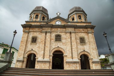 Concepcion, Antioquia - Kolombiya - 27 Aralık 2021. Katolik ibadet kilisesi, Meryem Ana 'nın Meryem Ana' sı.