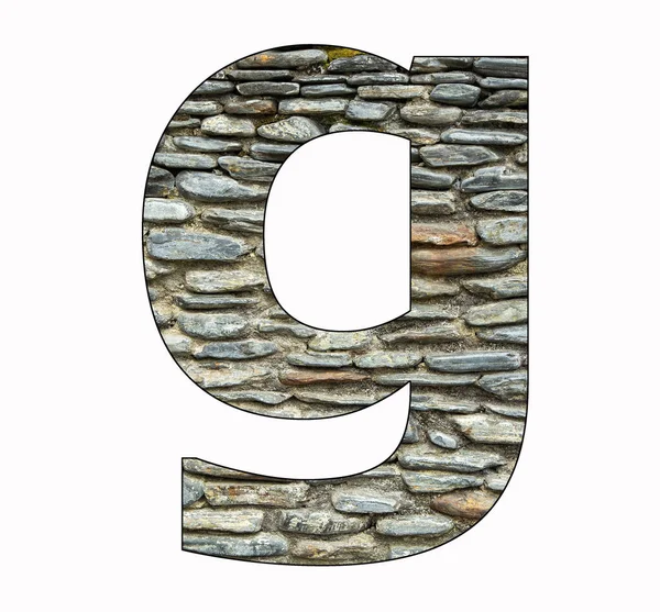 アルファベット文字G ロシアの石の背景 — ストック写真