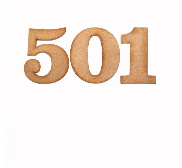501号 白色背景的木片 — 图库照片