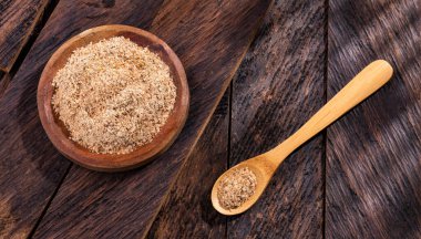 Psyllium içeren soya lifine dayanan yiyecek tozu.