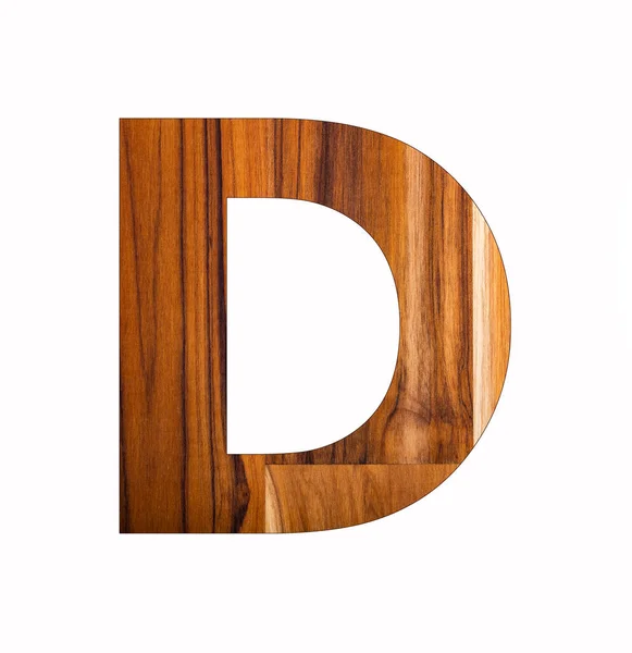 Alphabet Buchstabe Auf Rustikalem Holz Hintergrund — Stockfoto