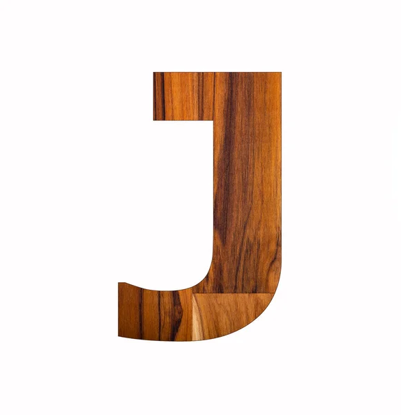 Wooden Alphabet Capital Letter Black Background — Stock Photo, Image