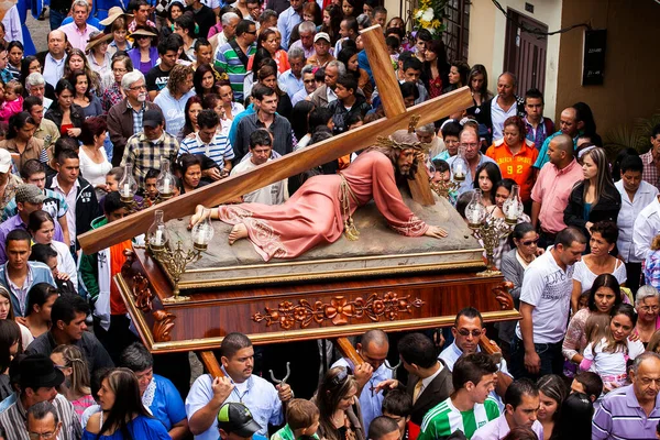 Retiro Antioquia Colombia April 2012 Good Friday Holy Week Procession — Stock Photo, Image