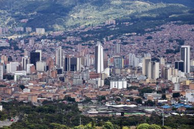 Medellin, Antioquia. Kolombiya - 13 Mart 2022. Medellin, Kolombiya 'nın Antioquia eyaletinin başkentidir..