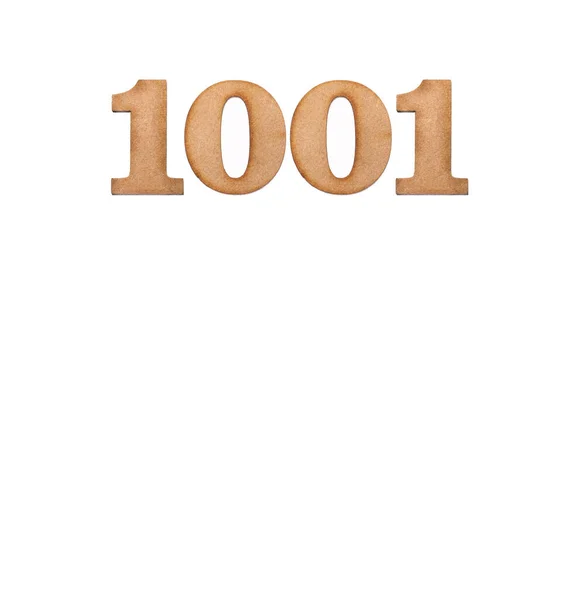 Число 1001 Дерева Изолированное Белом Фоне — стоковое фото