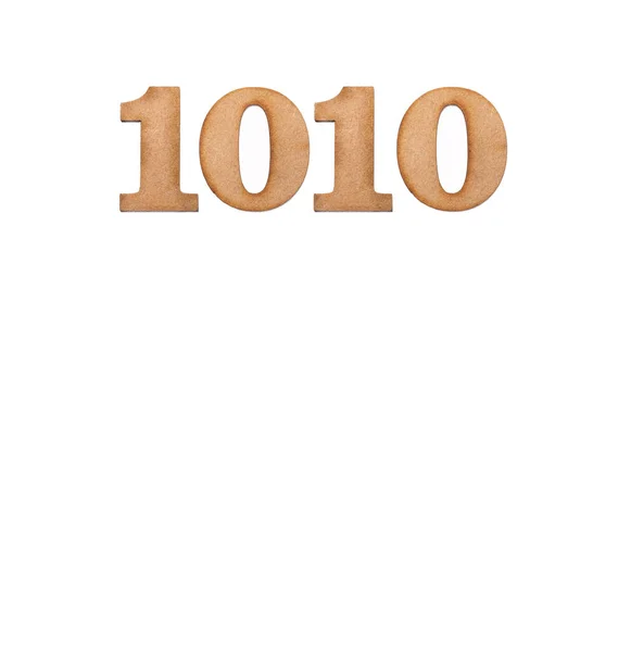 1010号 白色背景的木片 — 图库照片