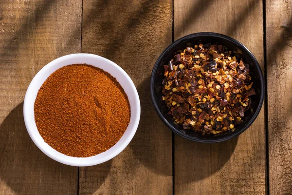 Paprika powder and crushed red chillies - Dried red pepper