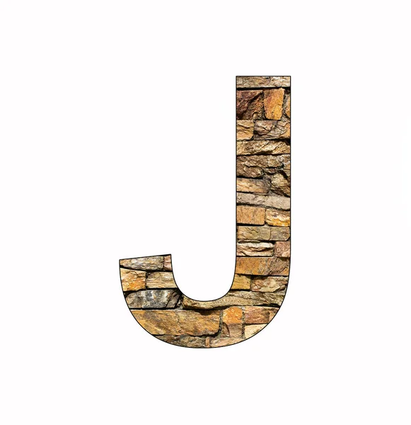 Alphabet Letter Rustic Stone Background — Foto Stock