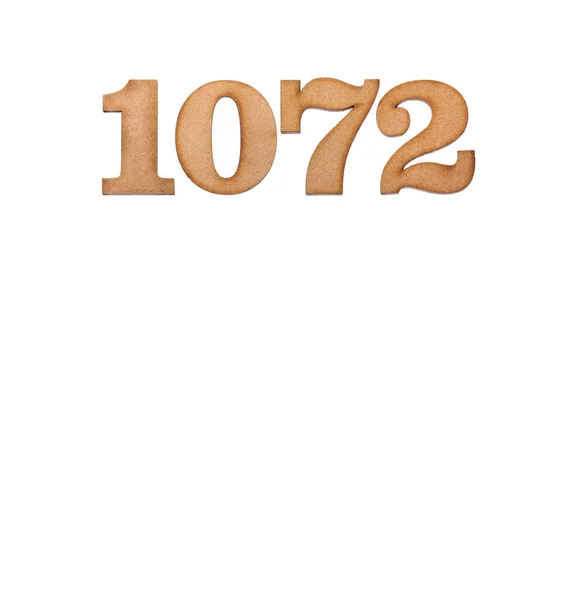 编号1072 白色背景的木片 — 图库照片