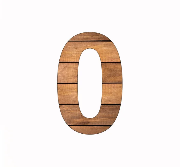 Número Dígito Zero Placa Língua Ranhura — Fotografia de Stock