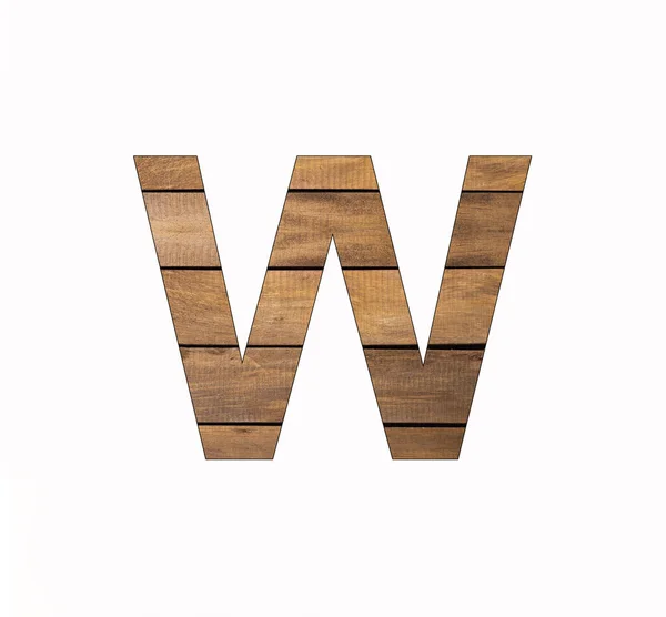 Capital Letter Rustic Wooden Boards Grooves — Stock Photo, Image