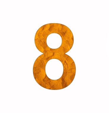 8 numara - Zerdeçal organik toz arkaplanı