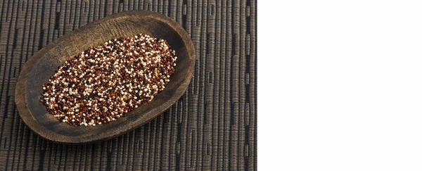 Mix Quinoa Seeds Bowl Chenopodium Quinoa — Fotografia de Stock