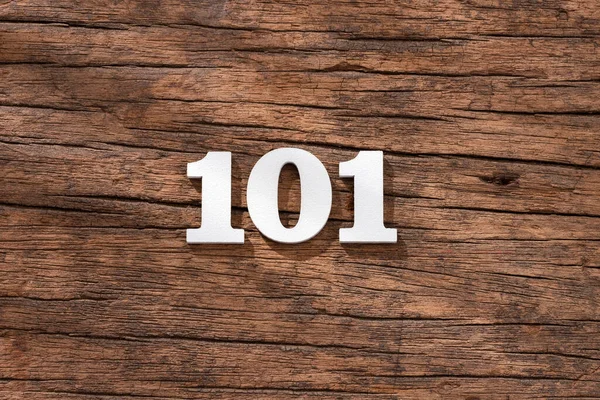 Νούμερο 101 Κομμάτι Φόντο Ρουστίκ Ξύλου — Φωτογραφία Αρχείου