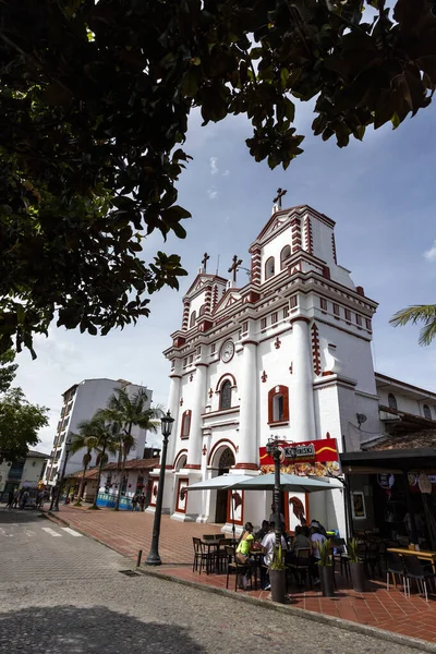 Guatape Antioquia Colombia Maj 2022 Motor Trehjulingar Dekorerade Som Traditionella — Stockfoto