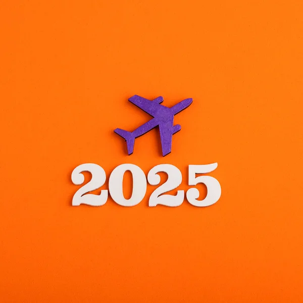 Reis Vakantieconcept Jaar 2023 Met Vliegtuig — Stockfoto