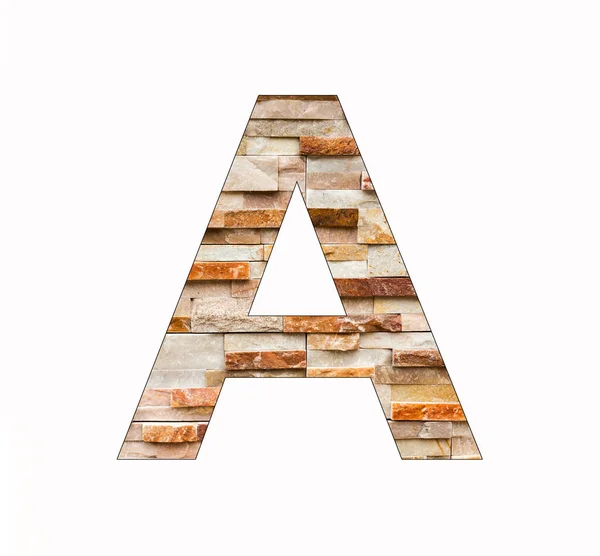 Alphabet Letter Rustic Marble Stone Background — Stockfoto