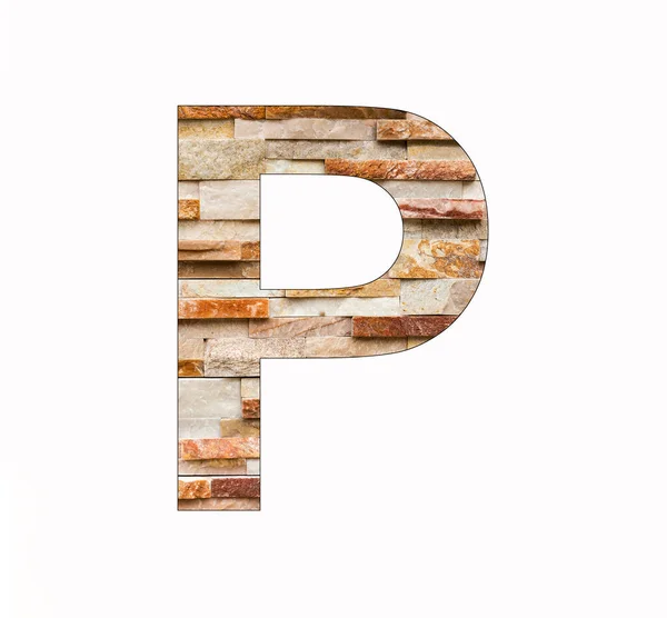 Alphabet Letter Rustic Marble Stone Background — Stock Photo, Image