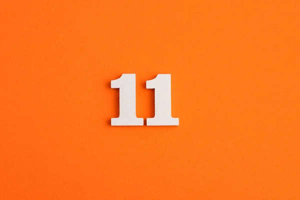 Number Orange Foam Rubber Background — Photo