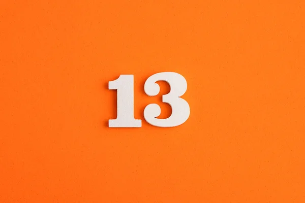 Number Orange Foam Rubber Background — Zdjęcie stockowe