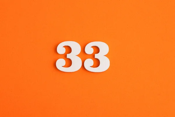 Number Orange Foam Rubber Background — ストック写真