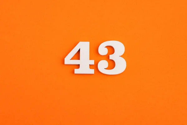 Number Orange Foam Rubber Background —  Fotos de Stock