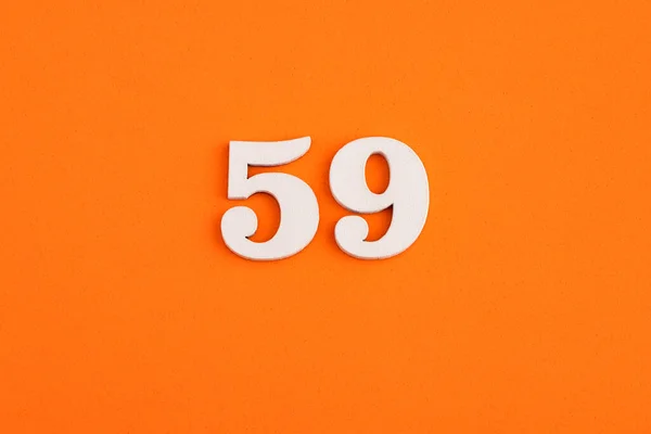 Number Orange Foam Rubber Background — Fotografia de Stock