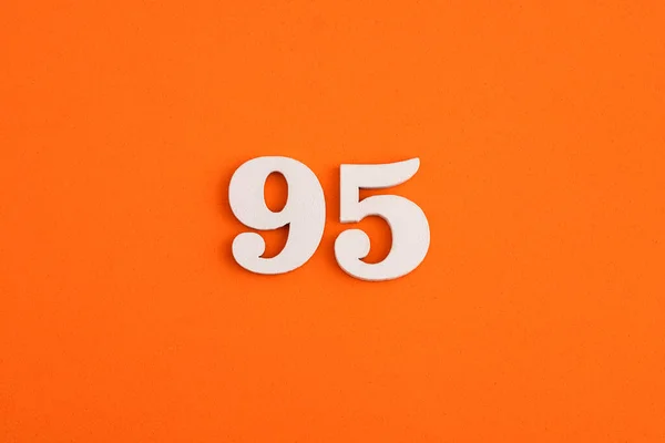 Number Orange Foam Rubber Background — 图库照片