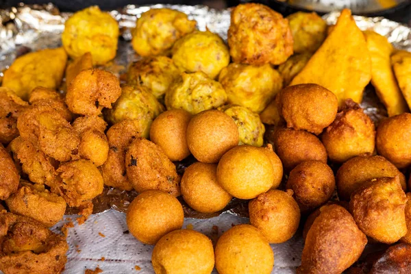 Colombian Street Fried Food Traditional Gastronomy Colombia —  Fotos de Stock