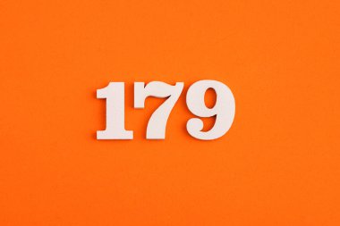 Number 179 - On orange foam rubber background