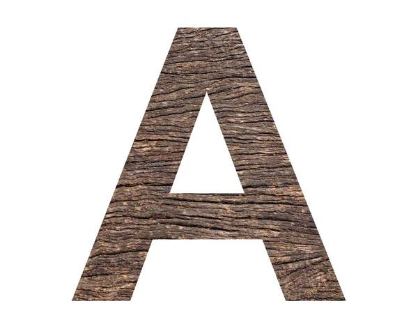 Alphabet Letter Rustic Tree Bark Background — Foto de Stock