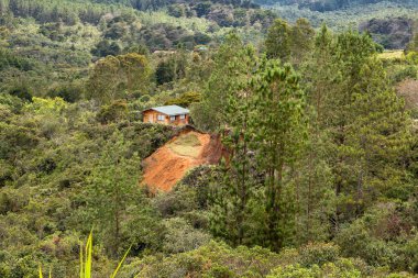 Colombian country house - Basic and rustic peasant construction