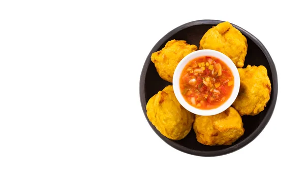Papas Rellenas Colombian Colombian Fried Street Food — 스톡 사진