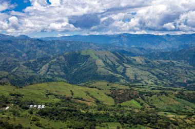 Mountainous landscape of southwest Antioquia - Mountains, blue sky and trees