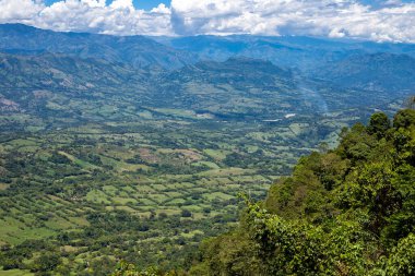 Mountainous landscape of southwest Antioquia - Mountains, blue sky and trees