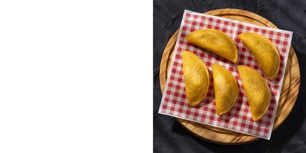 Delicious Traditional Colombian Empanadas Tradition Street Food — Stock Photo, Image