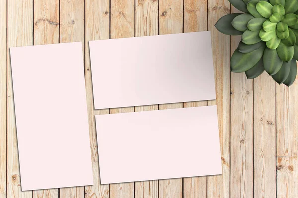 Card Mockup, Blank Card Picture, Empty White Card Picture