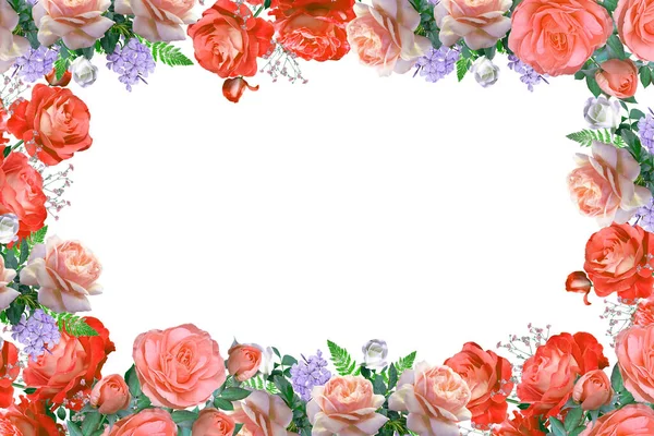 Flower border Frame Background, Flower Background, Floral Frame Background.