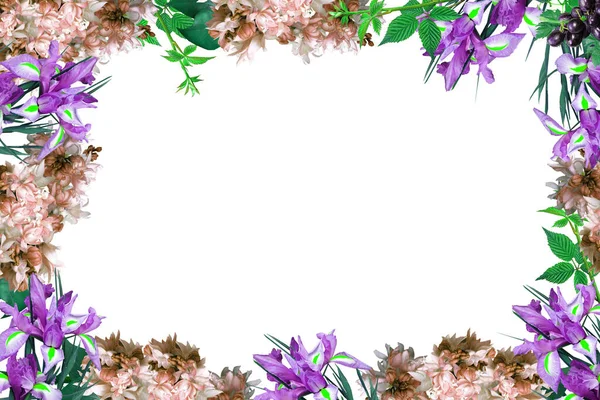 Flower border Frame Background, Flower Background, Floral Frame Background.